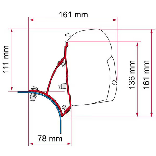 Fiamma f45 adapter für - f45,